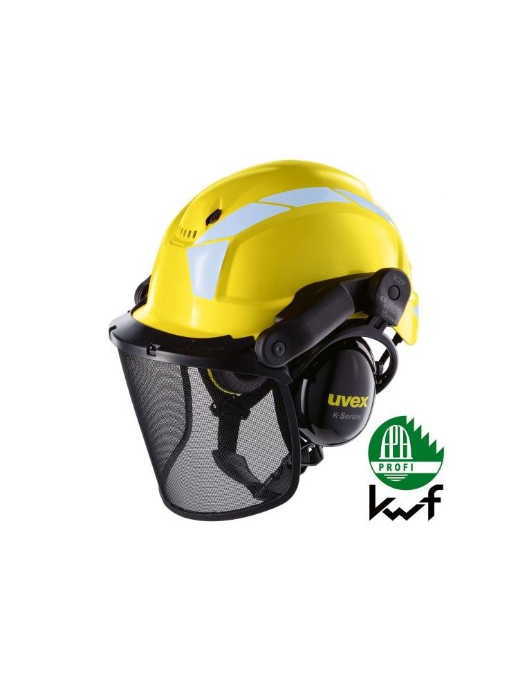 Casco kit forestale Pheos Forestry giallo/grigio Uvex Safety  - Uvex - Caschi forestali