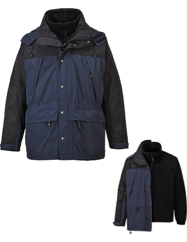 4XL s532 Orkney 3 in 1 cappotto giacca pioggia Staccabile Pile produrre impermeabili Workwear S 