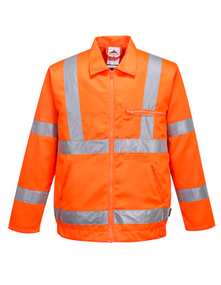 Giacca RT40 Poliestere-cotone RIS Hi-Vis Portwest  - Portwest - Abbigliamento da lavoro alta visibilità