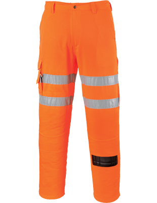 Portwest Contrasto Uomo pratico Combat Cargo Lavoro Pantaloni Durevole Resistente 