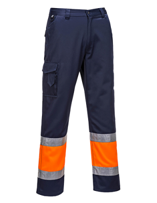 Pantalone E049 Combat Bicolore Hi-Vis Portwest  - Portwest - Pantaloni da lavoro