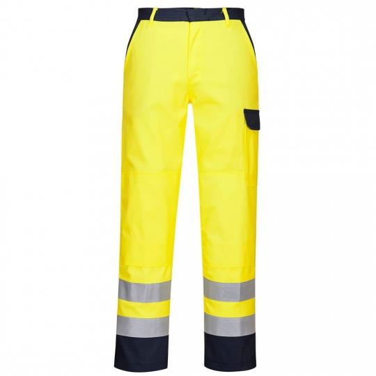 Pantaloni da lavoro Portwest FR92 alta visibilità Giallo ignifughi ed antistatici  - Portwest - Pantaloni da lavoro